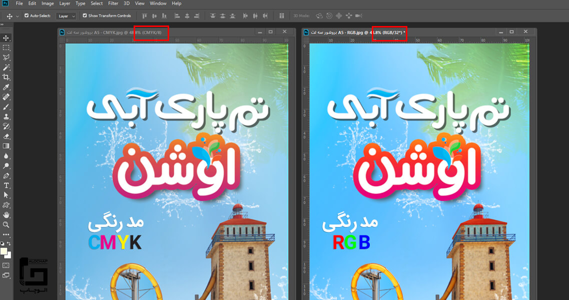 اختلاف مدهای رنگی و سیستم رنگی مناسب چاپ